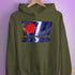 Distressed Leather Pride Exclamation Points Hoodie